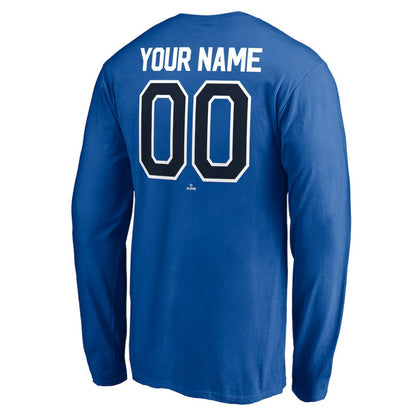 Toronto Blue Jays Personalized Winning Streak Name & Number Long Sleeve T-Shirt - Royal