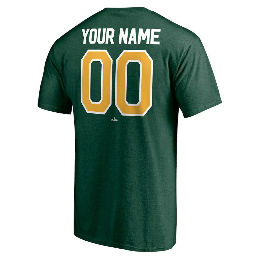 Athletics Personalized Team Winning Streak Name & Number T-Shirt - Green