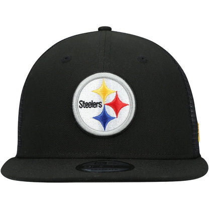 Pittsburgh Steelers New Era Shade Trucker 9FIFTY Snapback Hat - Black outlet