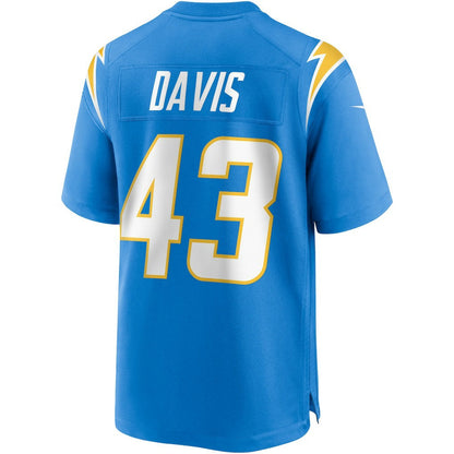 Michael Davis Los Angeles Chargers Game Jersey - Powder Blue | Nike on sale