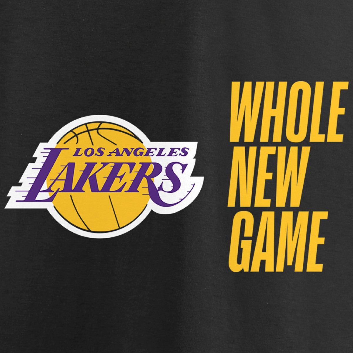 Los Angeles Lakers Whole New Game Team T-Shirt - Black discount