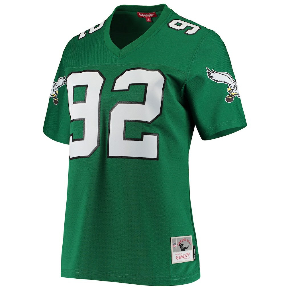 Reggie White Philadelphia Eagles Women's 1990 Legacy Replica Jersey - Kelly Green outlet