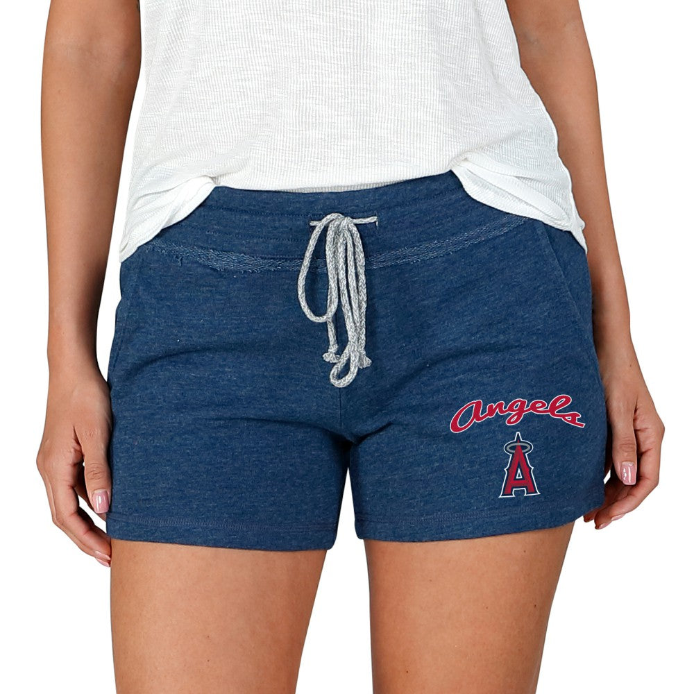 Los Angeles Angels Concepts Sport Women's Mainstream Terry Shorts - Navy