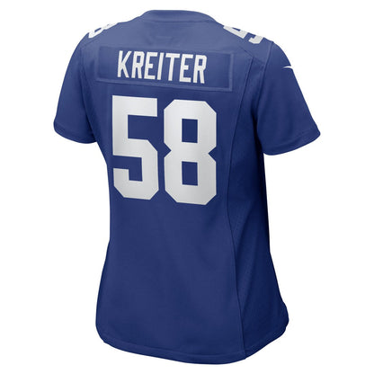Casey Kreiter New York Giants Women's Game Jersey - Royal | Nike discount