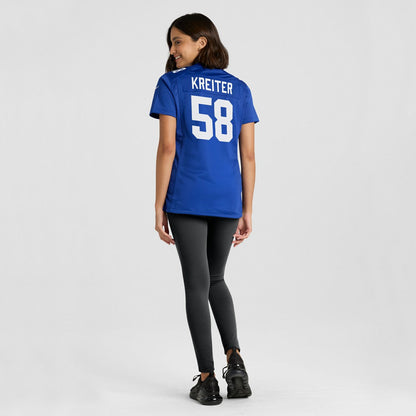 Casey Kreiter New York Giants Women's Game Jersey - Royal | Nike discount