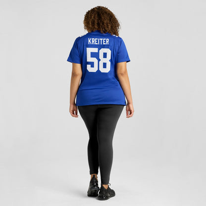 Casey Kreiter New York Giants Women's Game Jersey - Royal | Nike discount