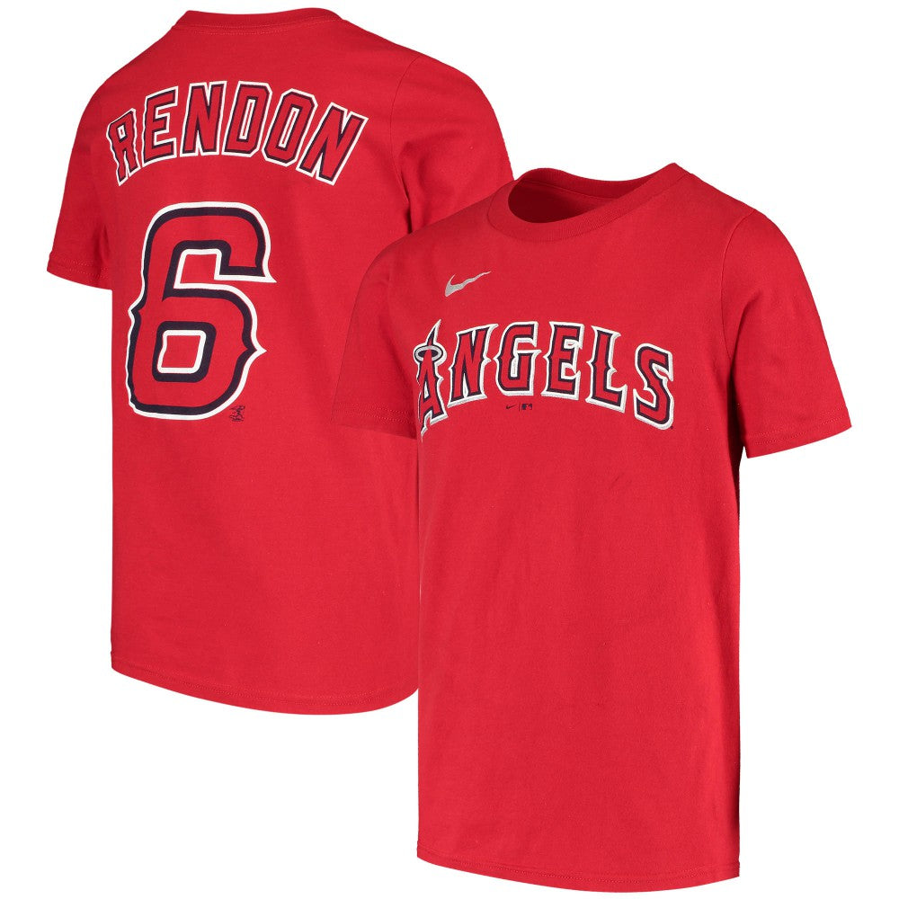 Anthony Rendon Los Angeles Angels Youth Name & Number T-Shirt - Red | Nike