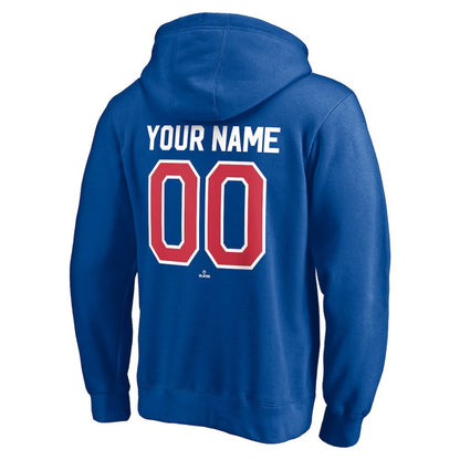 Texas Rangers Cooperstown Winning Streak Personalized Name & Number Pullover Hoodie - Royal