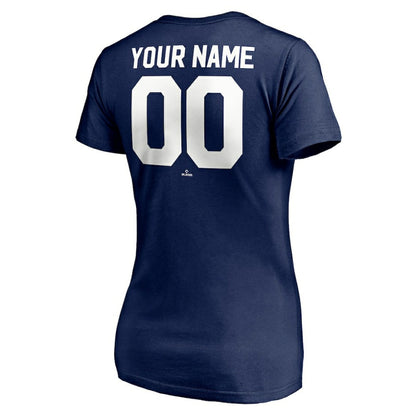 Chicago White Sox Women's Cooperstown Winning Streak Alternate Personalized Name & Number V-Neck T-Shirt - Navy