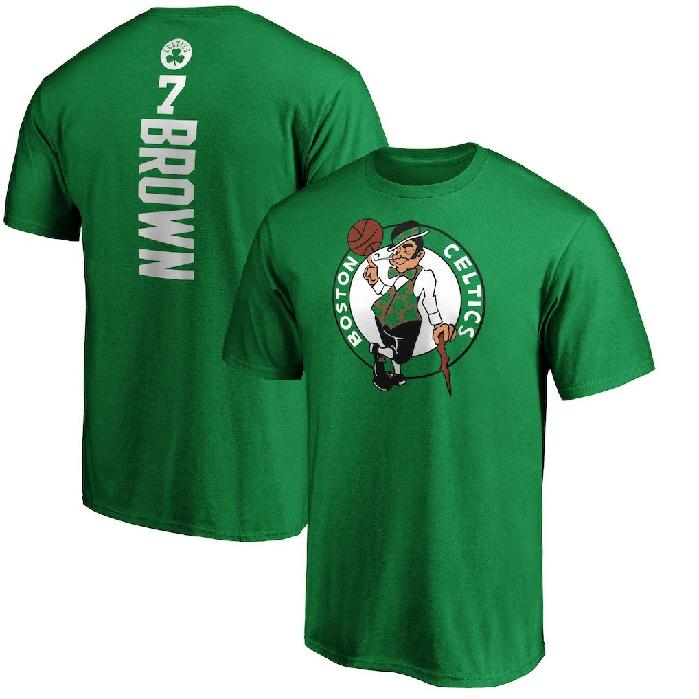 Jaylen Brown Boston Celtics Playmaker Name & Number T-Shirt - Kelly Green cheap