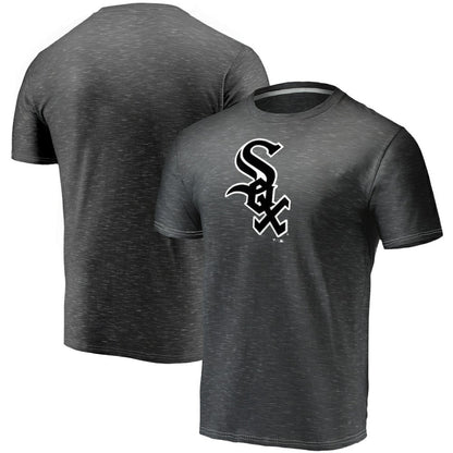 Chicago White Sox Official Logo Space Dye T-Shirt - Charcoal