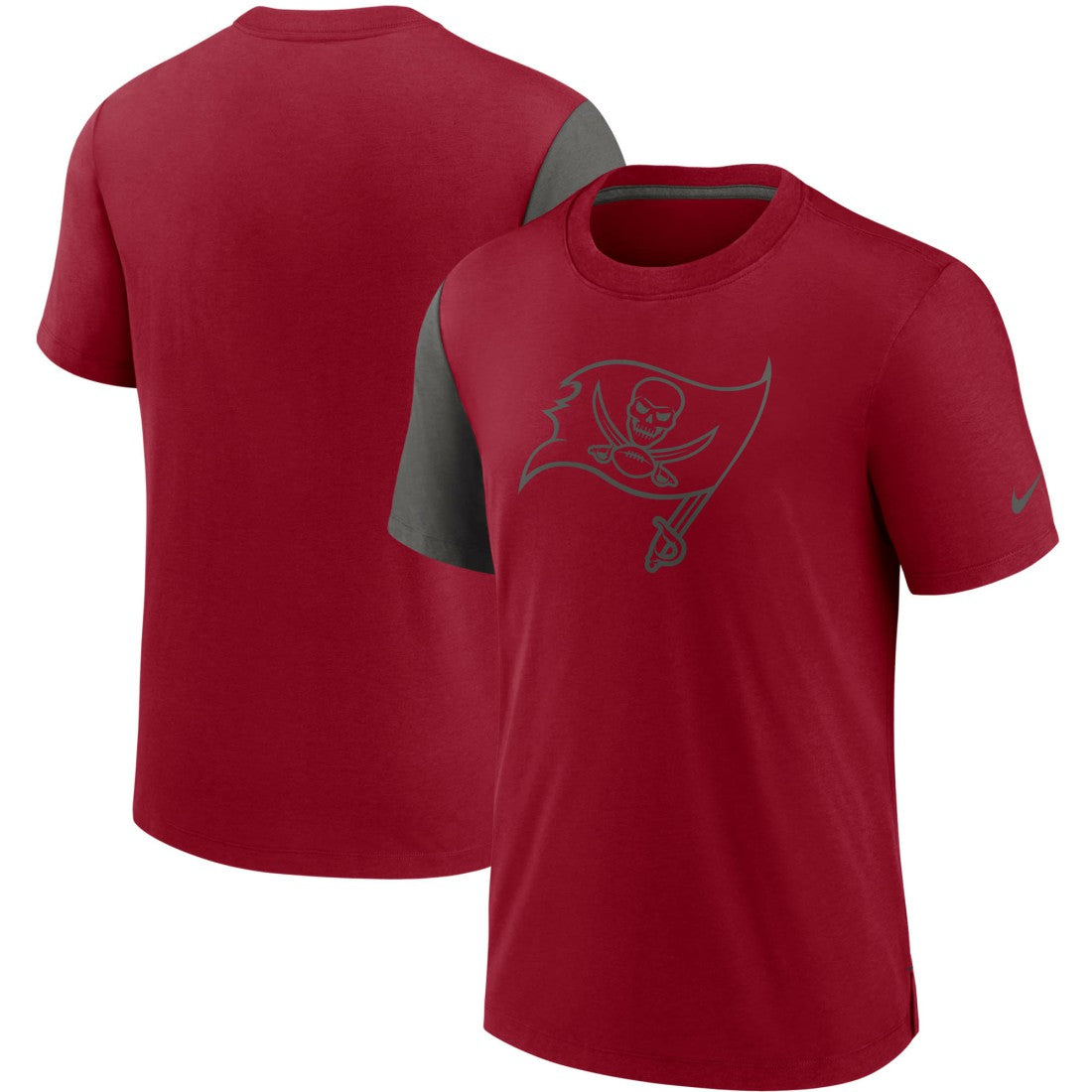 Tampa Bay Buccaneers Pop Performance T-Shirt - Red/Pewter | Nike on sale