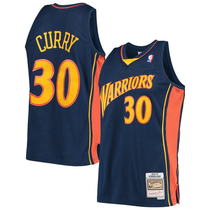 Stephen Curry Golden State Warriors Hardwood Classics Swingman Jersey sale - Navy | Mitchell & Ness for sale