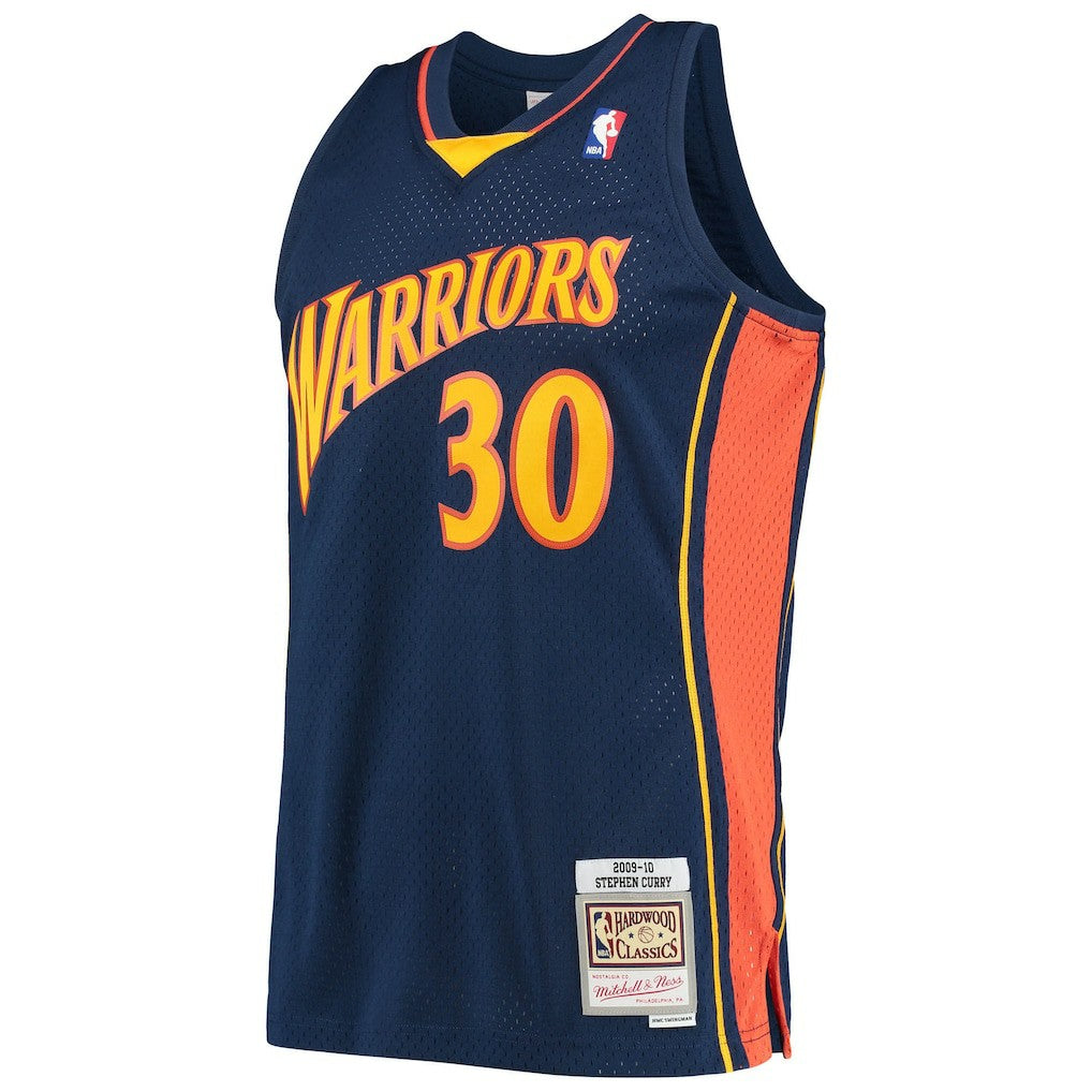 Stephen Curry Golden State Warriors Hardwood Classics Swingman Jersey sale - Navy | Mitchell & Ness for sale
