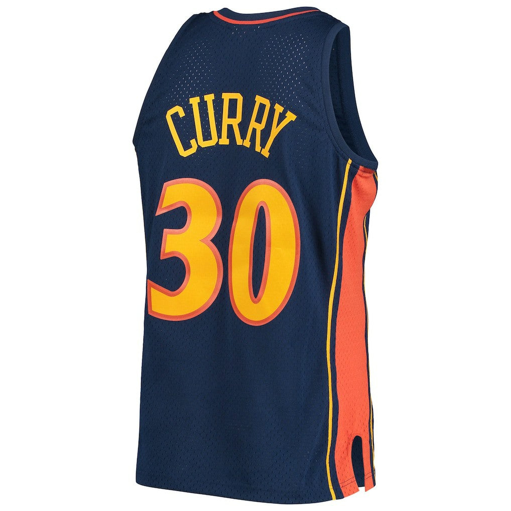 Stephen Curry Golden State Warriors Hardwood Classics Swingman Jersey sale - Navy | Mitchell & Ness for sale