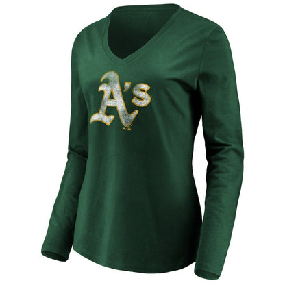 Athletics Women's Core Distressed Team Long Sleeve T-Shirt - Green