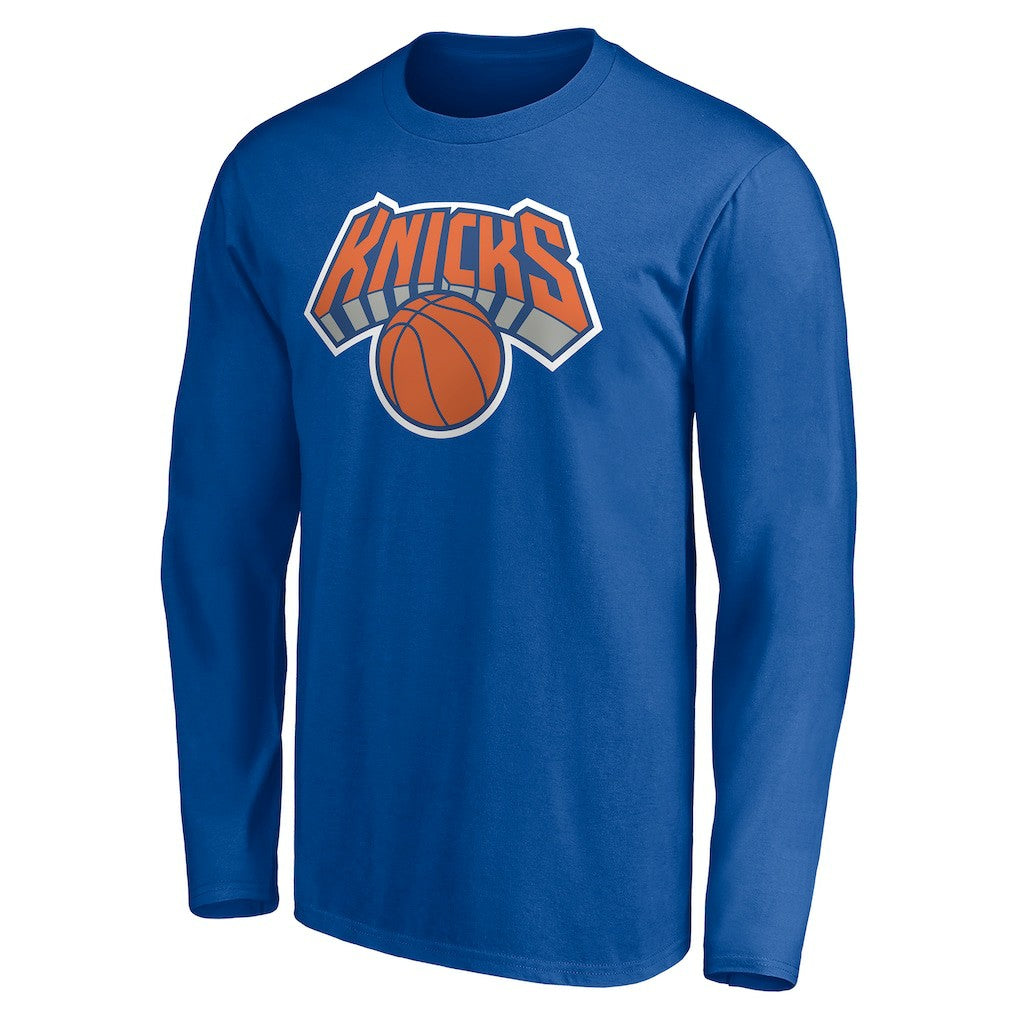 New York Knicks Playmaker Personalized Name & Number Long Sleeve T-Shirt - Blue discount