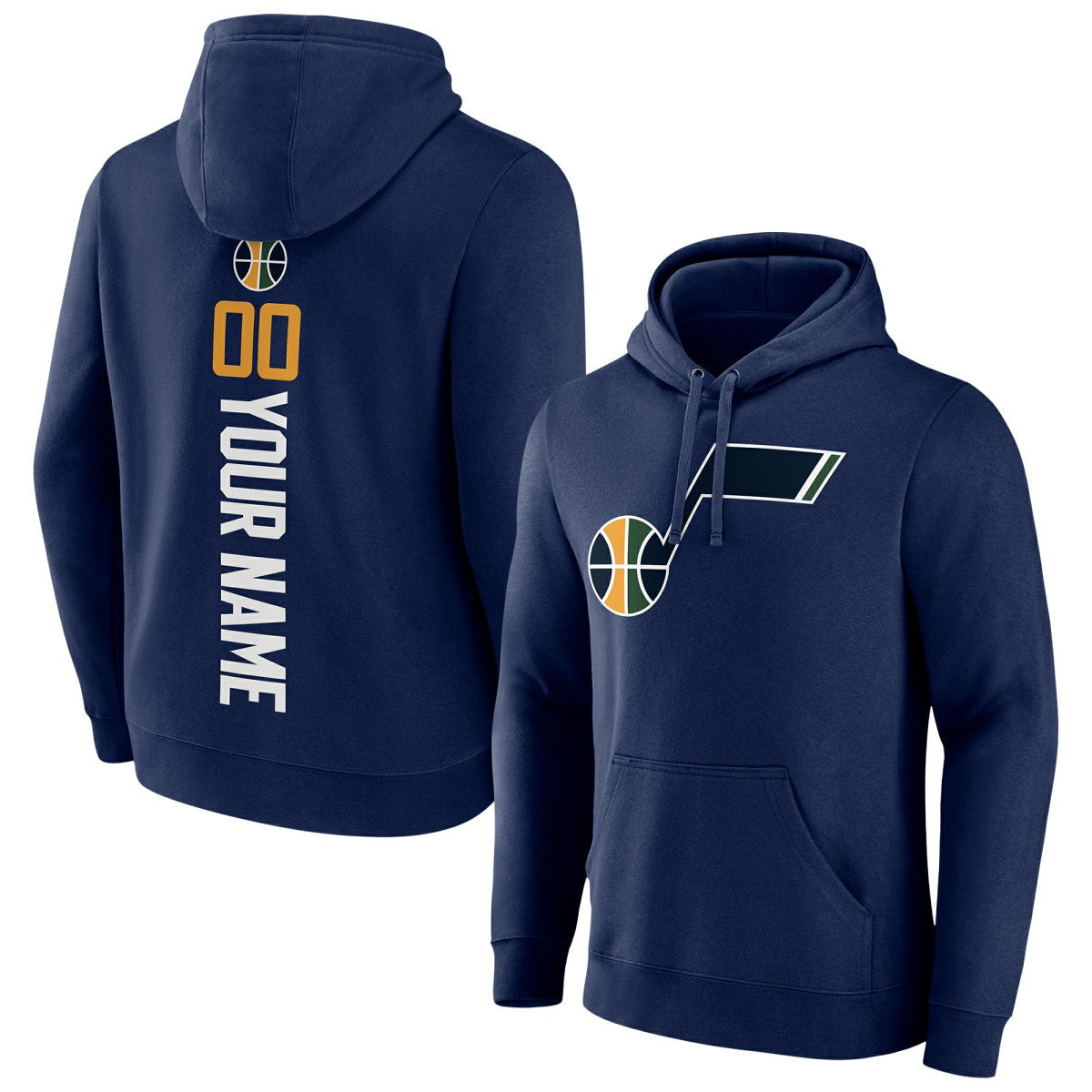 Utah Jazz Playmaker Personalized Name & Number Pullover Hoodie - Navy on sale
