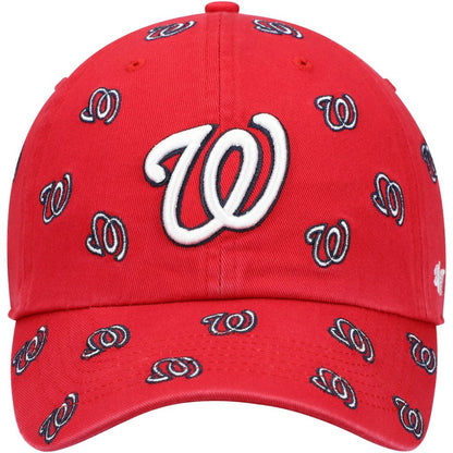 Washington Nationals Women's Confetti Clean Up Adjustable Hat - Red | 47 brand