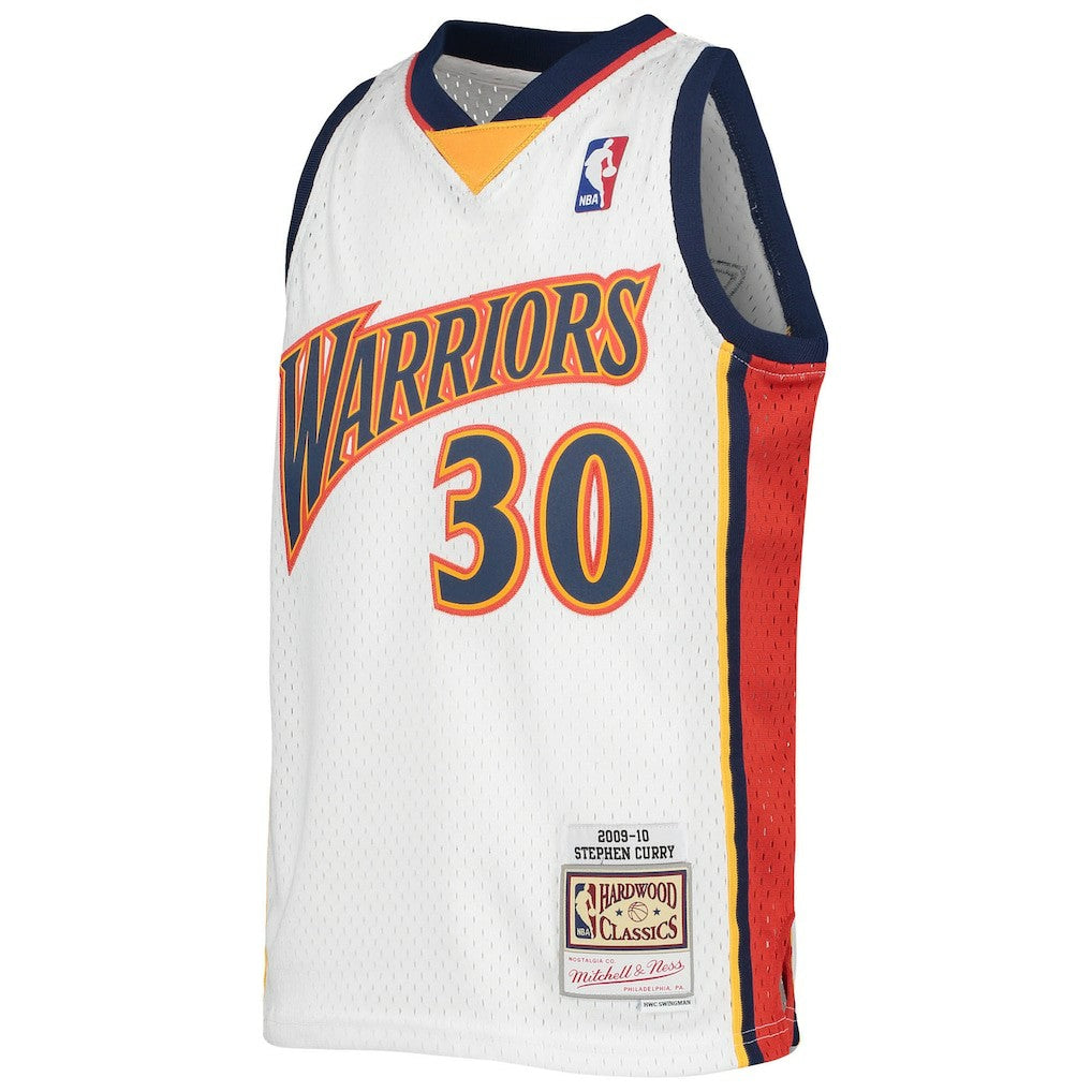 Stephen Curry Golden State Warriors Youth 2009-10 Hardwood Classics Swingman Jersey sale - White | Mitchell & Ness on sale