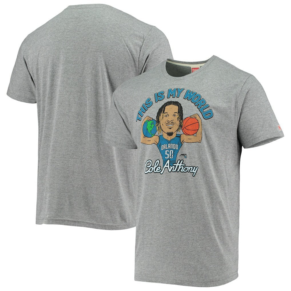 Cole Anthony Orlando Magic Homage Player Tri-Blend T-Shirt - Gray for sale