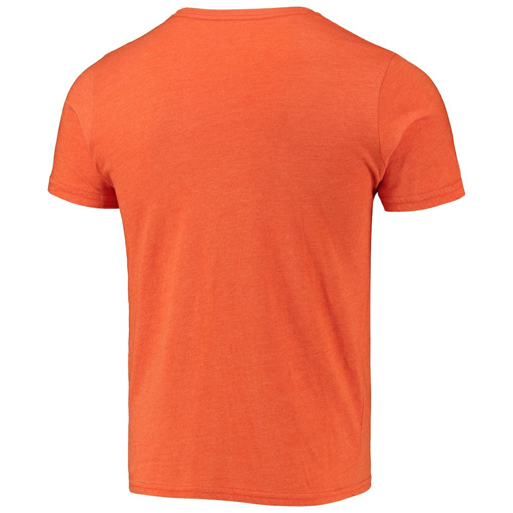 Cleveland Browns Field Goal Pocket Tri-Blend T-Shirt - Heathered Orange on sale