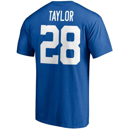 Jonathan Taylor Indianapolis Colts Player Icon Name & Number T-Shirt - Royal discount