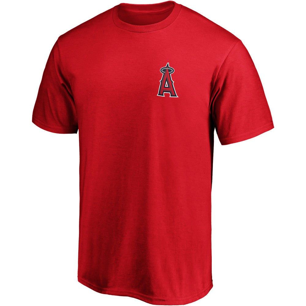 Los Angeles Angels Number One Dad Team T-Shirt - Red