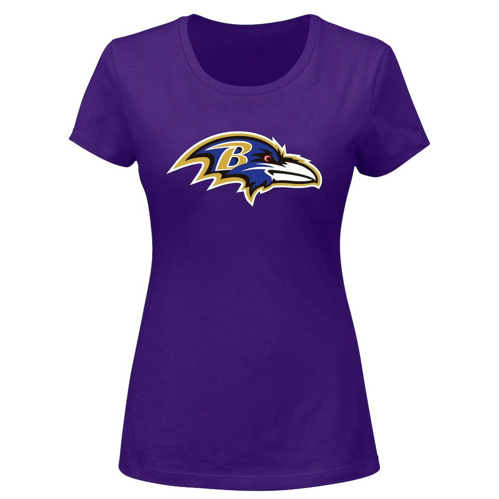 Lamar Jackson Baltimore Ravens Women's Plus Size Name & Number V-Neck T-Shirt - Purple online