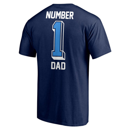 Tennessee Titans #1 Dad T-Shirt - Navy for sale