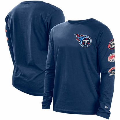 Tennessee Titans New Era Hype 2-Hit Long Sleeve T-Shirt - Navy online