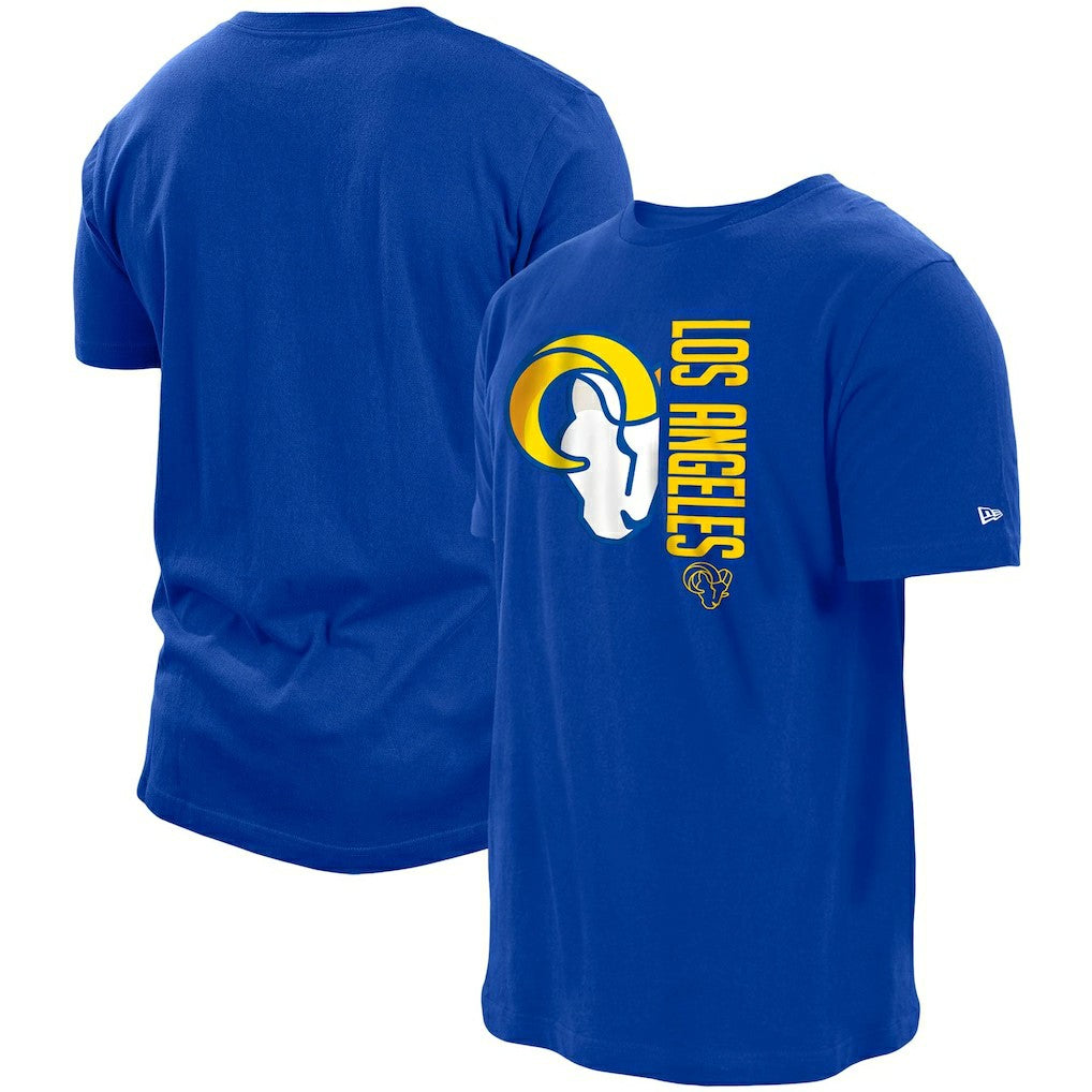 Los Angeles Rams New Era Split Logo 2-Hit T-Shirt - Royal outlet