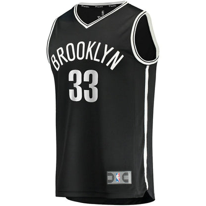 Nicolas Claxton Brooklyn Nets Fast Break Replica Jersey - Icon Edition - Black | Fanatics shop