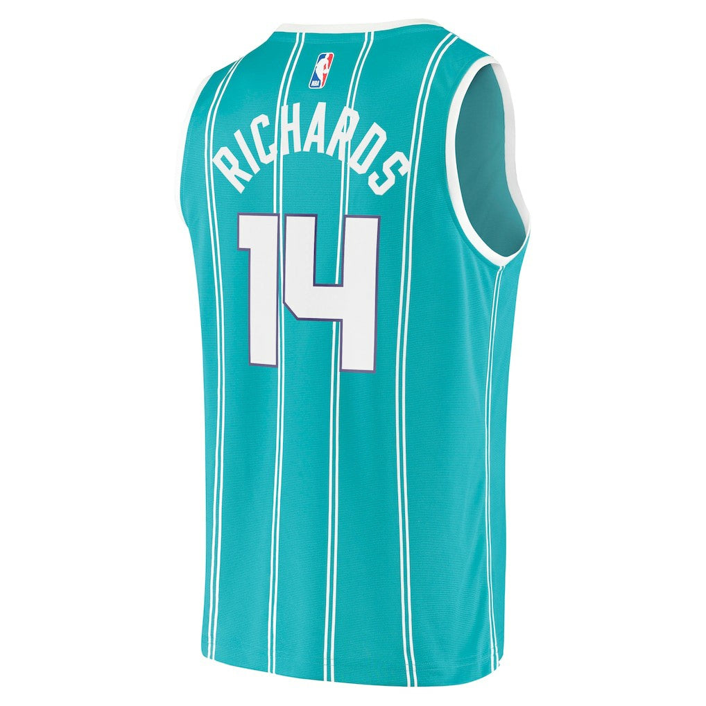 Nick Richards Charlotte Hornets Fast Break Replica Jersey - Icon Edition - Teal | Fanatics shop