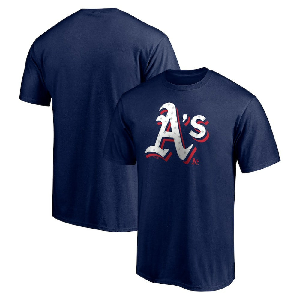 Athletics Red White and Team T-Shirt - Navy