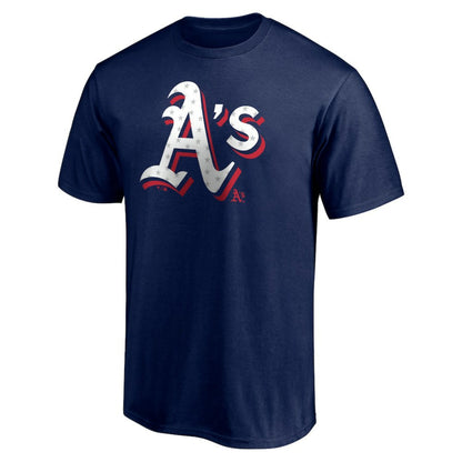 Athletics Red White and Team T-Shirt - Navy