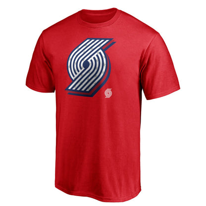 Portland Trail Blazers Red White & Team T-Shirt - Red for sale