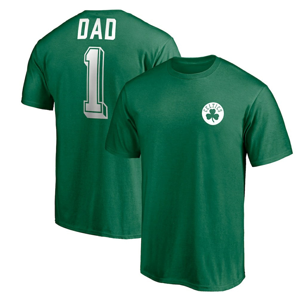 Boston Celtics Number One Dad T-Shirt - Green on sale