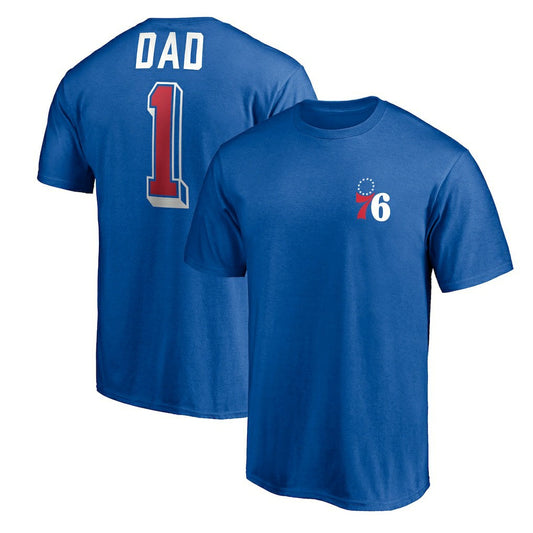Philadelphia 76ers Number One Dad T-Shirt - Royal sale