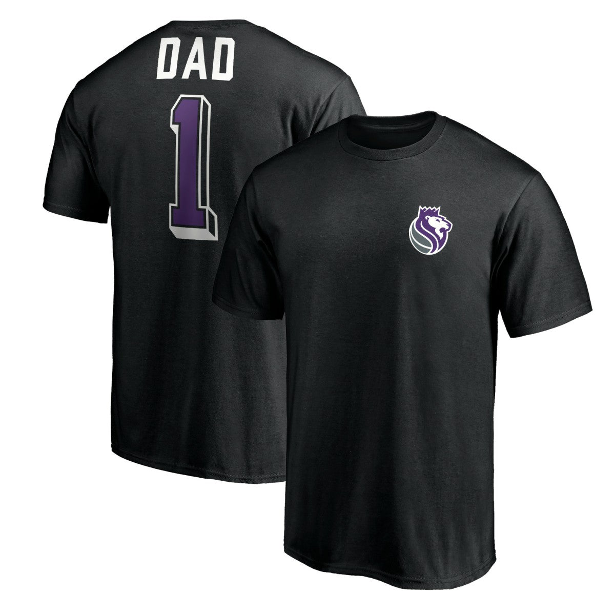 Sacramento Kings Number One Dad T-Shirt - Black cheap
