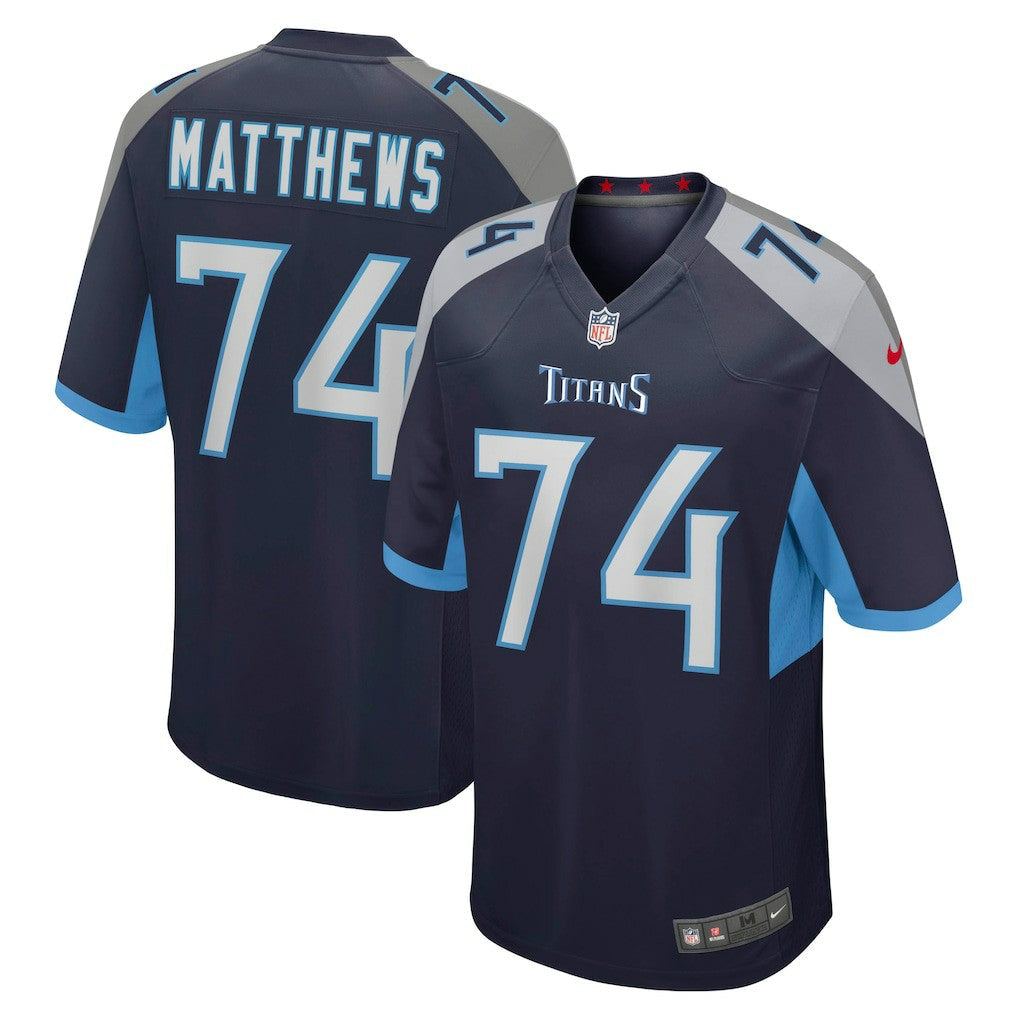 Bruce Matthews Tennessee Titans Retired Player Jersey - Navy | Nike online