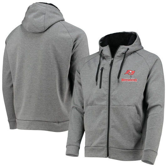 Tampa Bay Buccaneers Dunbrooke Shag Tri-Blend Full-Zip Raglan Hoodie - Charcoal sale