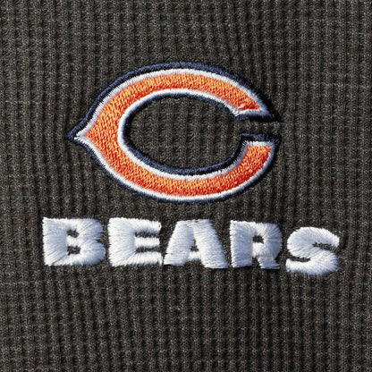 Chicago Bears Dunbrooke Logo Maverick Thermal Henley Long Sleeve T-Shirt - Heathered Gray for sale