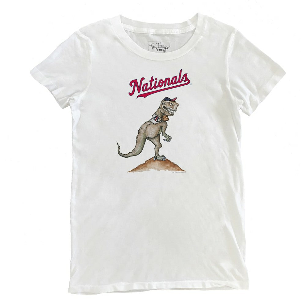 Washington Nationals Tiny Turnip Women's TT Rex T-Shirt - White
