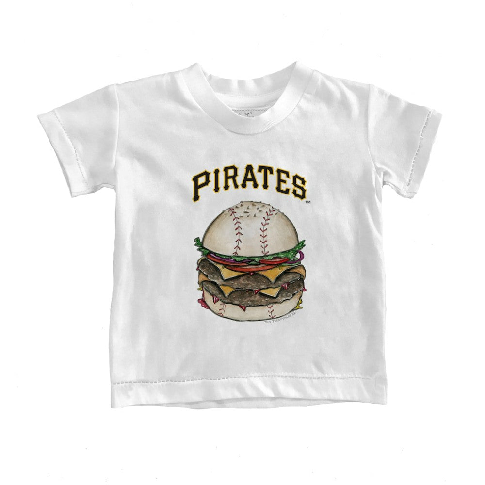 Pittsburgh Pirates Tiny Turnip Youth Burger T-Shirt - White
