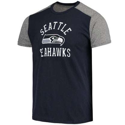 Seattle Seahawks Majestic Threads Field Goal Slub T-Shirt - College Navy/Gray cheap