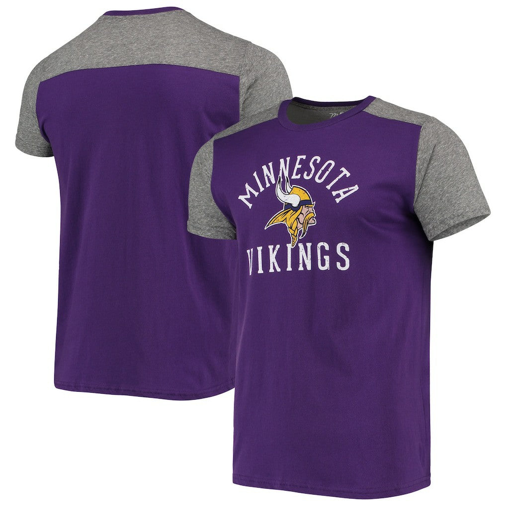 Minnesota Vikings Majestic Threads Field Goal Slub T-Shirt - Purple/Gray cheap