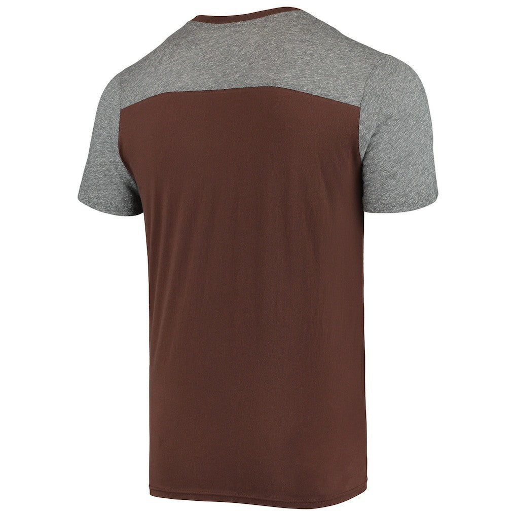 Cleveland Browns Majestic Threads Brownie The Elf Gridiron Classics Field Goal Slub T-Shirt - Brown/Heathered Gray cheap