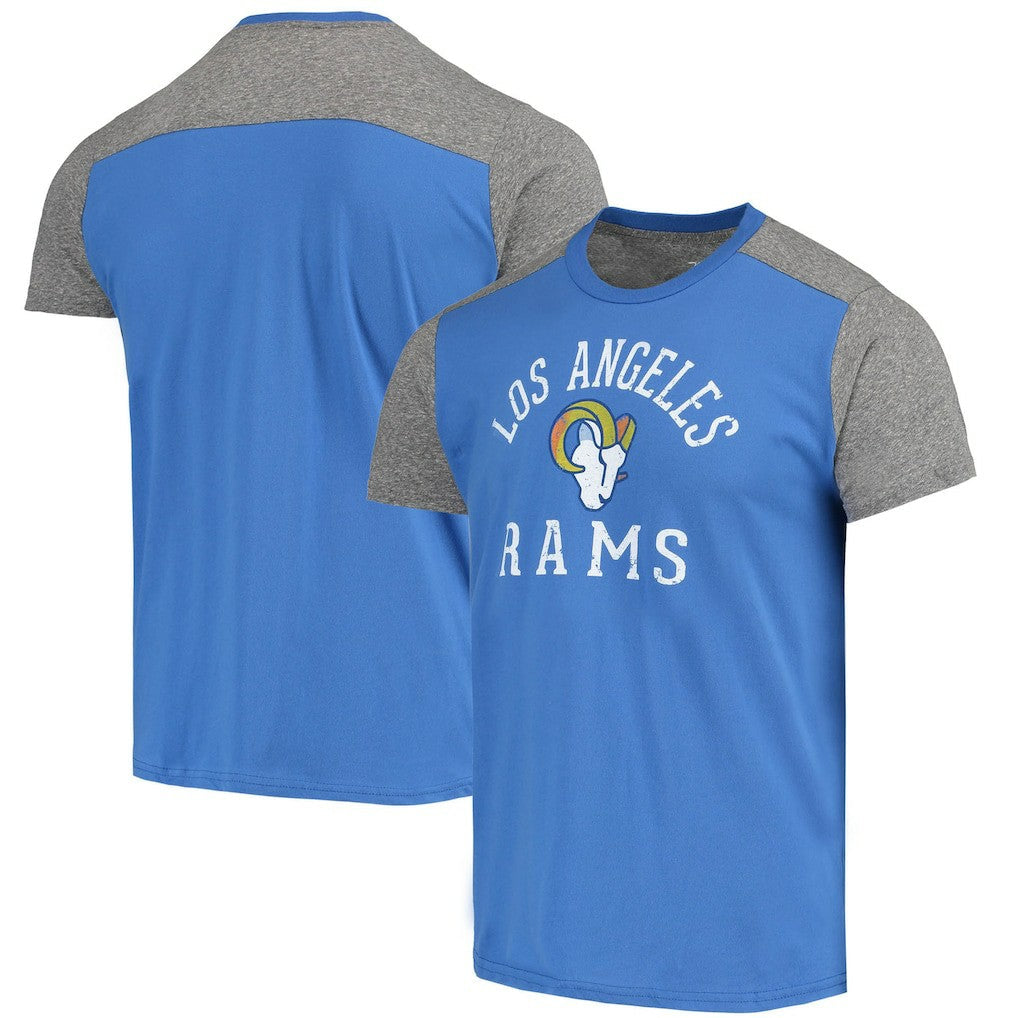 Los Angeles Rams Majestic Threads Field Goal Slub T-Shirt - Royal/Gray online