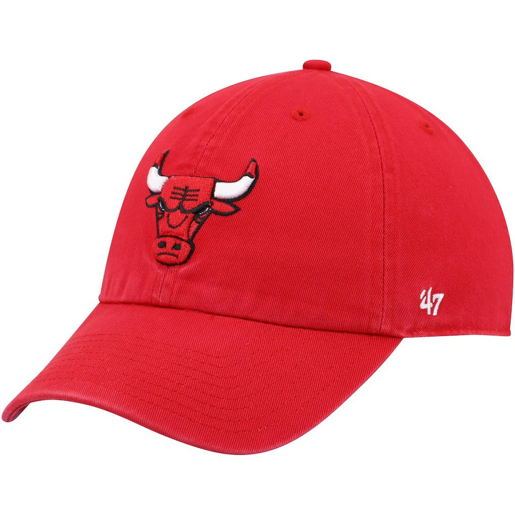 Chicago Bulls '47 Core Logo Clean Up Adjustable Hat - Red | 47 brand sale